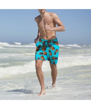 Funny Mens Swim Trunks Quick-Drying Breathable Beach Board Shorts with Mesh Lining Swimwear Bathing Suits - 1p2 - C818O2EMWH3...