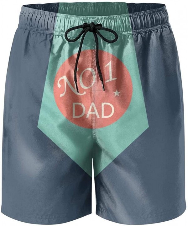 Holiday Leisure Essential- Mens Classic Swim Trunk- Quick Dry Father's-Day-Hand-Poster- Athletic Shorts - Retro Father's Day ...