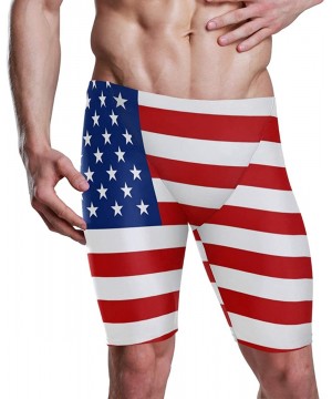 Flag for The USA Mens Long Swimming Trunks Swim Jammers Swimsuit Rapid Quick Dry Bathing Suit for Men Boys 28-39 / S-3XL - CG...