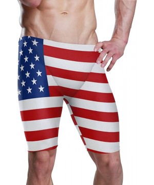 Flag for The USA Mens Long Swimming Trunks Swim Jammers Swimsuit Rapid Quick Dry Bathing Suit for Men Boys 28-39 / S-3XL - CG...