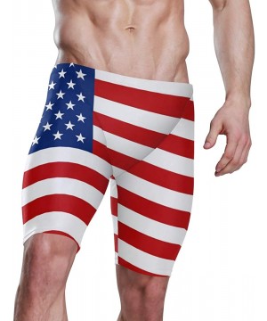 Flag for The USA Mens Long Swimming Trunks Swim Jammers Swimsuit Rapid Quick Dry Bathing Suit for Men Boys 28-39 / S-3XL - CG...