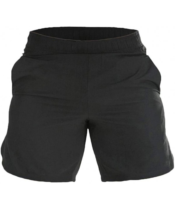 Swim Trunks Leisure Solid Color Bathing Pants Suit - Quick Dry Beach Swimming Shorts - Black - CI194UNDT5K $17.39-Racing