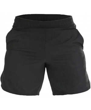 Swim Trunks Leisure Solid Color Bathing Pants Suit - Quick Dry Beach Swimming Shorts - Black - CI194UNDT5K $17.39-Racing