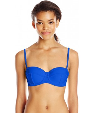 Junior's Smoothies Fame Demi-Bust Bandeau Bikini Top - Abyss - CN12701454P $54.98-Tops