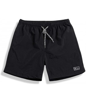 Men's Trunks Shorts Summer Quick Dry Beach Surfing Running Swimming Watershort - Black - CF18RRZ5DG8 $17.01-Board Shorts