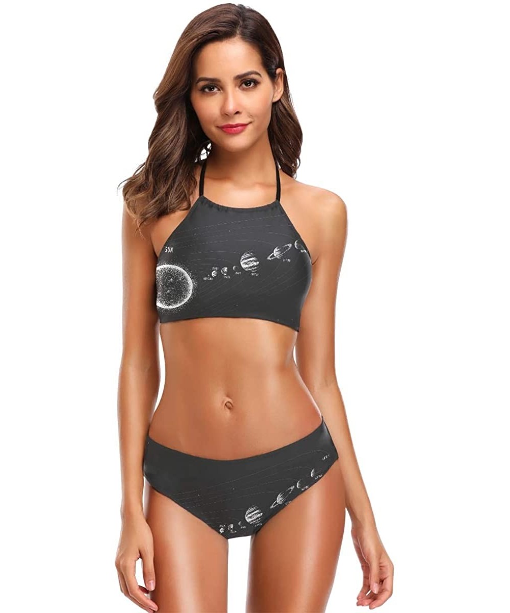 Women Solar System Planet Space Tie Side Bikini String Bathing Suits 2010071 - 2010071 - C518WE4HOOW $28.28-Sets