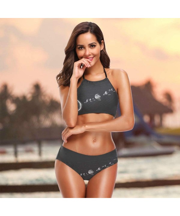 Women Solar System Planet Space Tie Side Bikini String Bathing Suits 2010071 - 2010071 - C518WE4HOOW $28.28-Sets