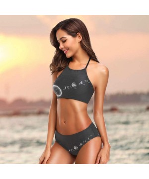 Women Solar System Planet Space Tie Side Bikini String Bathing Suits 2010071 - 2010071 - C518WE4HOOW $28.28-Sets