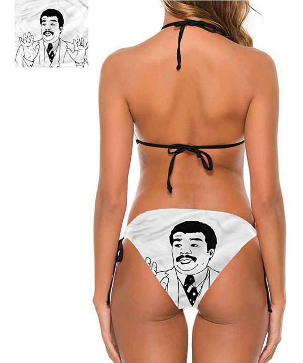 Triangle Swimsuit Humor- Retro Comics Meme Troll Great for Trip to Hawaii - Multi 07-two-piece Swimsuit - C719E7LCYES $45.34-...