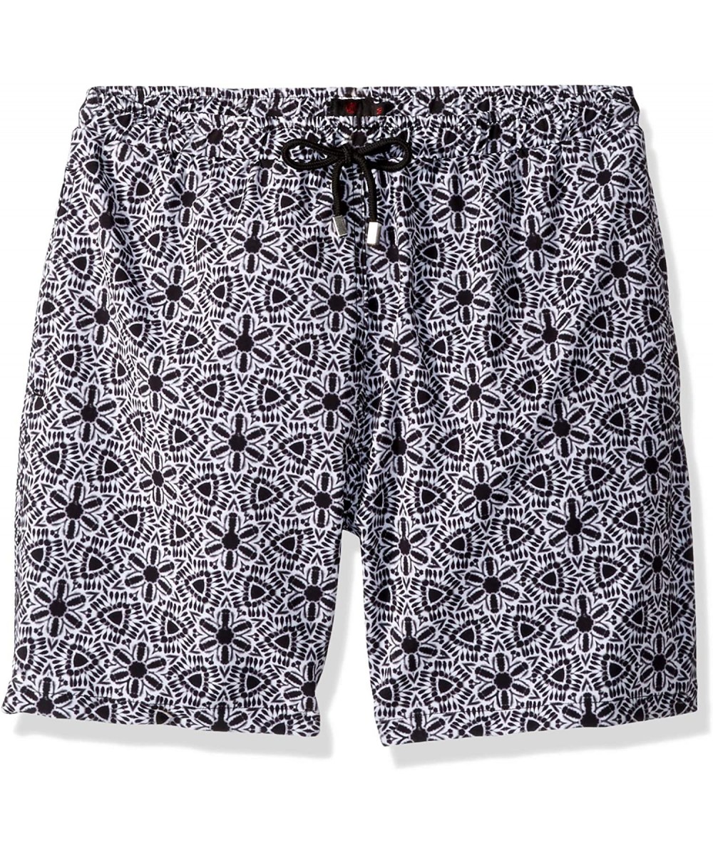 Men's Atlantic Quick Dry Swim Trunks with Mesh Lining - Black - CU18KD0L5G5 $19.74-Trunks