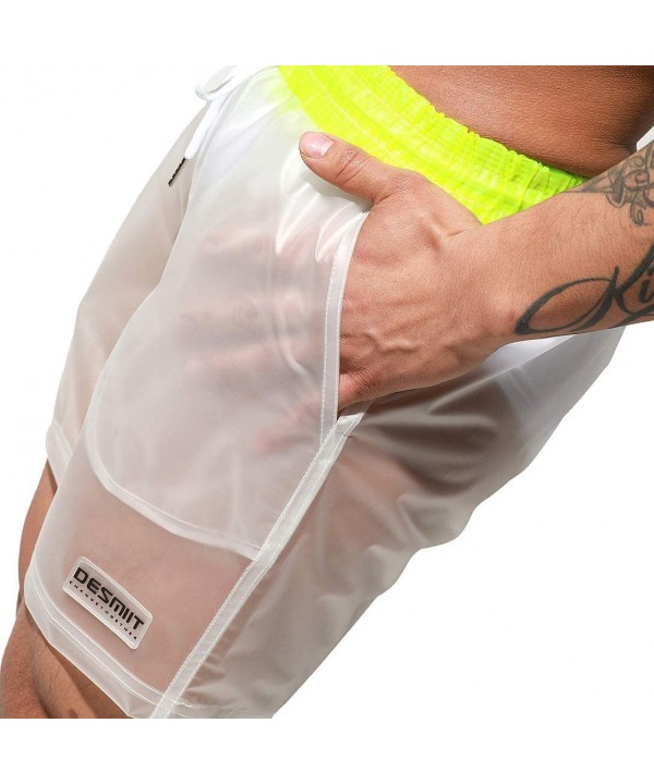 Mens Board Shorts Swimsuits Swim Trunks Long Beach wimwear with Mesh Liner Pocket - Z Yellow - CG199S88R89 $23.09-Board Shorts