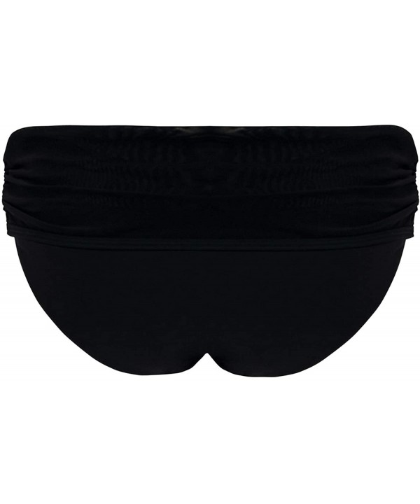 Women's Sheer Classdeep Foldover Brief - Black - CC18E9ZXDX0 $25.77-Bottoms