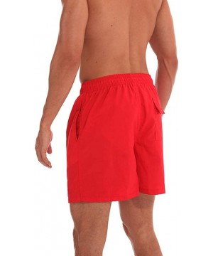 Men's Swimwear Running Surfing Sports Beach Camouflage Shorts Trunks Board Pants - 01 Red - CE18SNDSKZ2 $19.30-Trunks