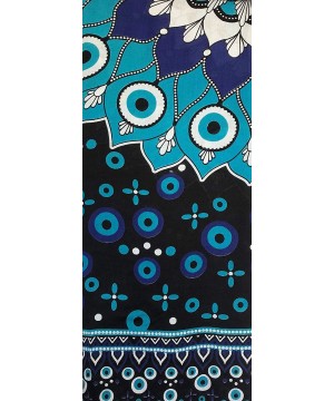 Mandala Sarong Wraps from Bali Beach Cover Up - Feathers Black/Blue - C4194WSHKQN $15.72-Cover-Ups