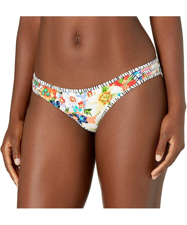 Women's Mila Mid Rise Bikini Bottom Swimsuit - Seraphina - CG17YQ3NTUC $23.71-Bottoms