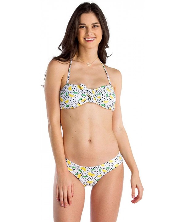 Women's Bathing Suit 2 Piece Bikini - Colorful Printed Swimwear Swim Suit for Female - Lemontop - CU18OK7455Y $28.54-Tops