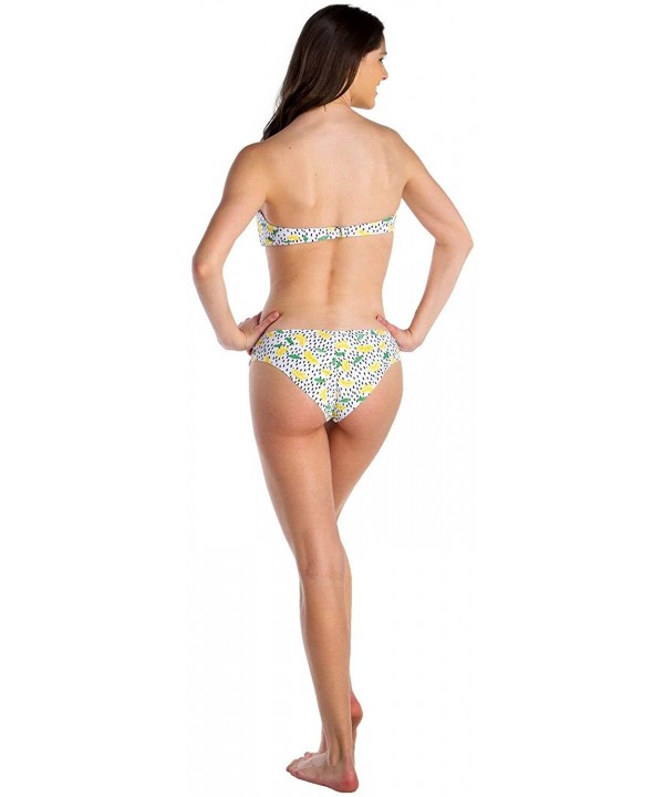 Women's Bathing Suit 2 Piece Bikini - Colorful Printed Swimwear Swim Suit for Female - Lemontop - CU18OK7455Y $28.54-Tops