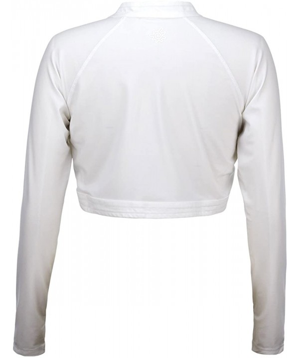 UPF 50+ Women's Classic Shrug - White - CB1219Y8H7F $36.80-Cover-Ups