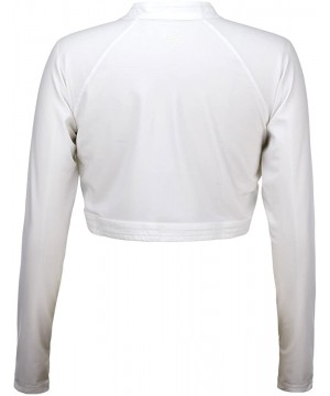 UPF 50+ Women's Classic Shrug - White - CB1219Y8H7F $36.80-Cover-Ups