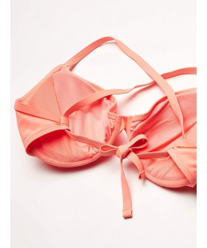 Women's Hilary D- Dd- E- F Cup Underwire Bikini Top Swimsuit - Apricot - CS18Z05549O $31.76-Tops