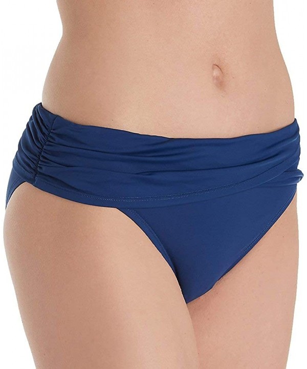 Women's Kore Banded Hipster Bikini Bottom - Navy - CB18GKQ3ASS $36.20-Tankinis