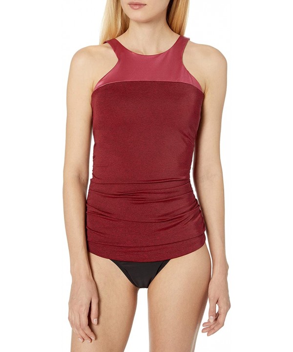 Catrin Tankini Swim Tops- Crimson- Large - CA183LG3LC6 $17.48-Tankinis