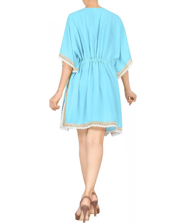 Women's Plus Size Loose Kimono Cardigan Beachwear Swimsuit Swimwear Robe Bikini Cover ups - Blue_n139 - CC11VI0VOOJ $24.22-Co...