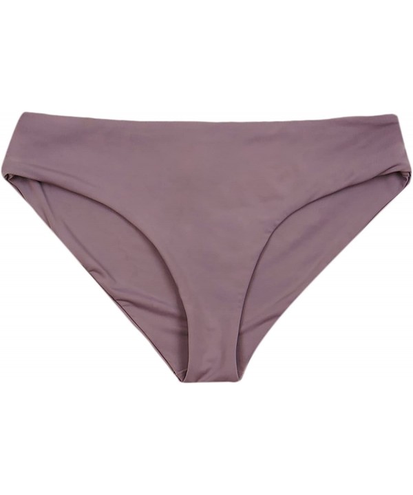 Women's Seamless Moderate Coverage Seamless Bikini Bottom - Purple Haze - CG18CY5T0GW $27.47-Tankinis