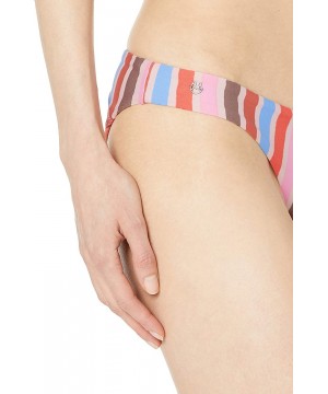 Women's Sublime Reversible Signature Swimsuit Bikini Bottom - Laramie Frills Orange Stripe/Geo - CP18L8MXA3Y $15.97-Tankinis