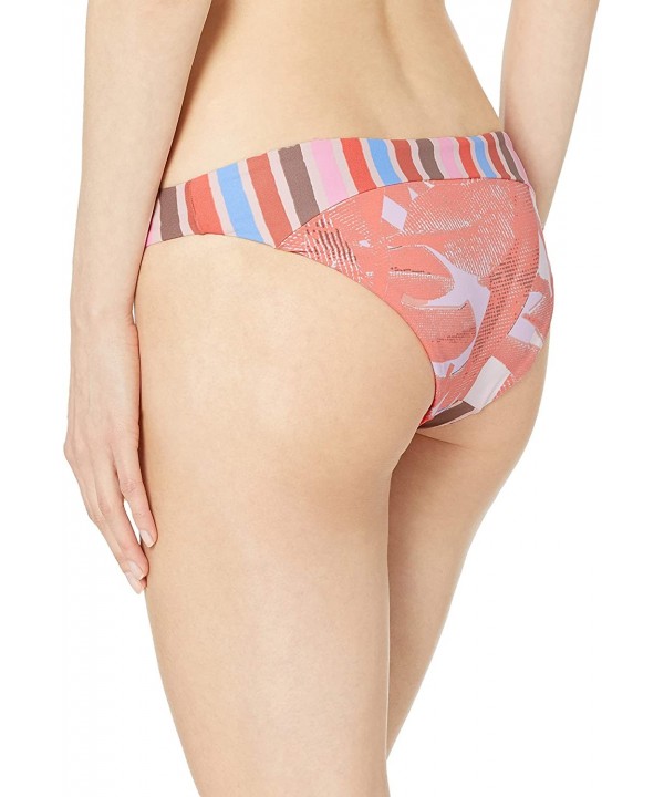 Women's Sublime Reversible Signature Swimsuit Bikini Bottom - Laramie Frills Orange Stripe/Geo - CP18L8MXA3Y $15.97-Tankinis