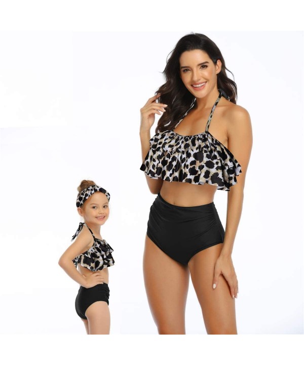 Mommy and Me Matching Family Matching Swimsuit Ruffle Women Swimwear Kids Children Toddler Bikini Bathing Suit Beachwear Sets...