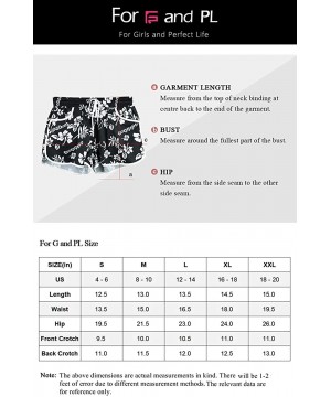 Women Summer Floral Prited Beach Shorts - Black Floral - CV18S8W8LLI $15.92-Board Shorts