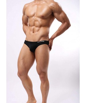 Sexy Men's Underwear Low Waist Bikini Briefs - 3p-black - C6193OL6LA2 $24.72-Briefs