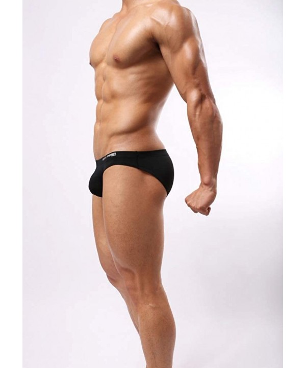 Sexy Men's Underwear Low Waist Bikini Briefs - 3p-black - C6193OL6LA2 $24.72-Briefs