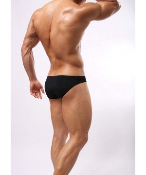 Sexy Men's Underwear Low Waist Bikini Briefs - 3p-black - C6193OL6LA2 $24.72-Briefs