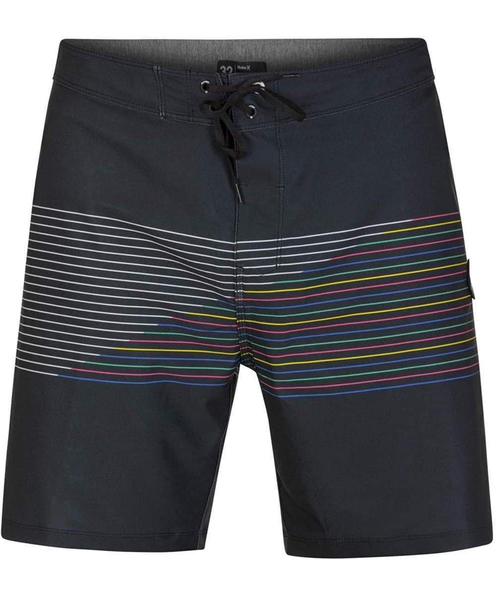 Men's Phantom Slash 18" Inch Swim Short Boardshort - Black - CS18AQOX8ZL $38.19-Board Shorts