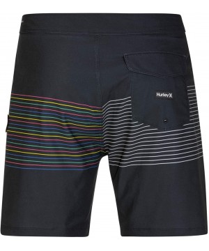 Men's Phantom Slash 18" Inch Swim Short Boardshort - Black - CS18AQOX8ZL $38.19-Board Shorts