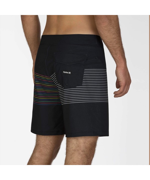 Men's Phantom Slash 18" Inch Swim Short Boardshort - Black - CS18AQOX8ZL $38.19-Board Shorts