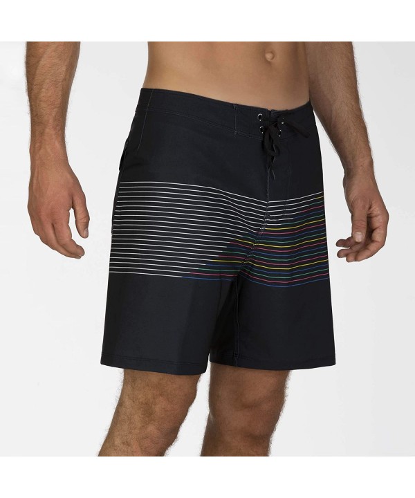 Men's Phantom Slash 18" Inch Swim Short Boardshort - Black - CS18AQOX8ZL $38.19-Board Shorts