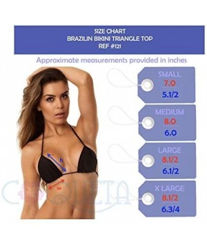 G-String Micro Thong Triangle Top Bikini Set Women's Sexy Teeny Mini Brazilian Swimsuits - Hawaii - CO18A564QKW $31.57-Sets