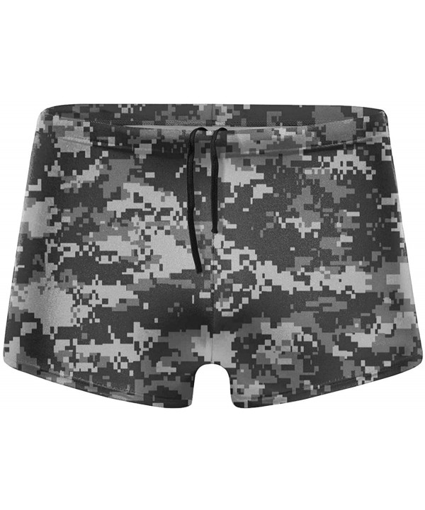 Men's Swimwear Swim Trunks Different Moon Boxer Brief Quick Dry Swimsuits Board Shorts - Digital Camouflage - C619COROREL $20...