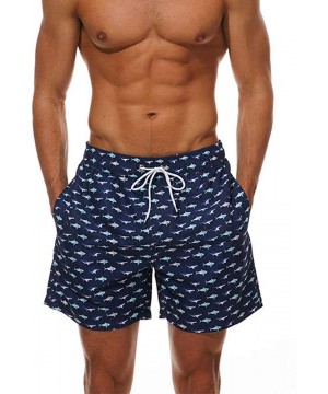 Men's Quick Dry Shorts Summer Beachwear Swim Trunks Casual Drawstring Waist Baord Shorts - Style 1 - CO18QTO0RY5 $20.23-Board...