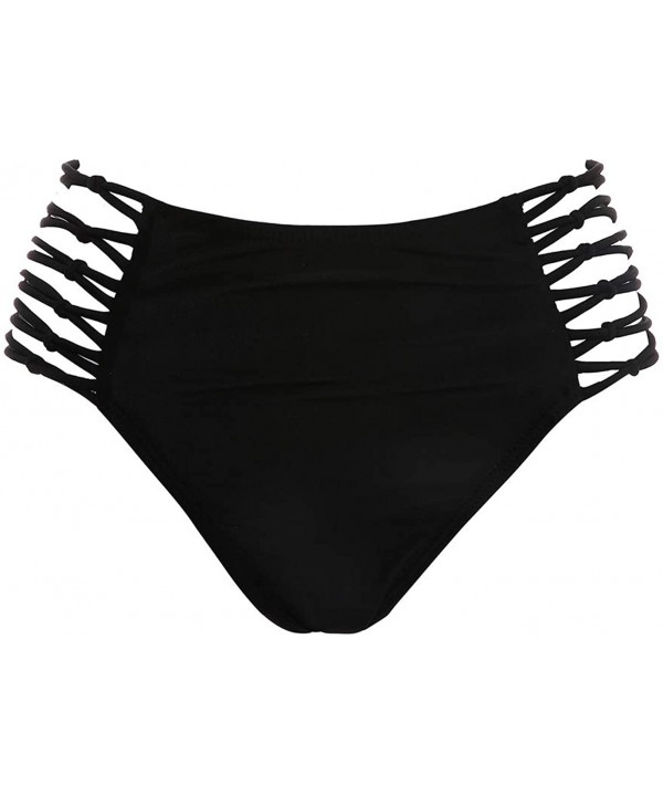 Women's Sexy Hight Waist Bikini Bottom Meshed Swim Short Tankinis (FBA) - Black - CX194L5466Q $18.58-Tankinis