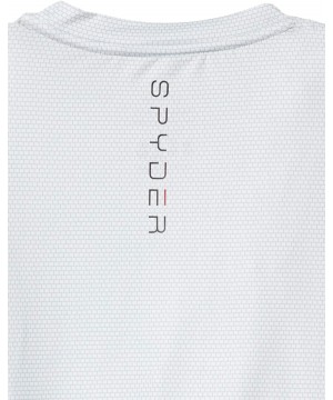 Men's No Print Short Sleeve Rashguard - White - CQ193O6IXMO $20.84-Rash Guards