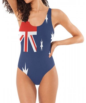 Womens Swimsuits Barbados Flag One Piece Tankini Girls Monokini - Australian Flag - C018QAT8G0T $21.27-One-Pieces