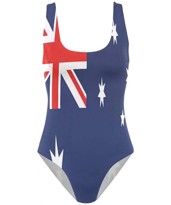 Womens Swimsuits Barbados Flag One Piece Tankini Girls Monokini - Australian Flag - C018QAT8G0T $21.27-One-Pieces