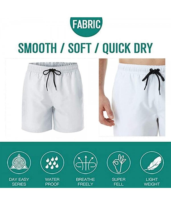 Men's Summer Beach Board Shorts Swim Trunks - Stretch Waist Band Board Shorts - Flying Mallard Ducks2 - CO19CMI26CG $16.97-Tr...