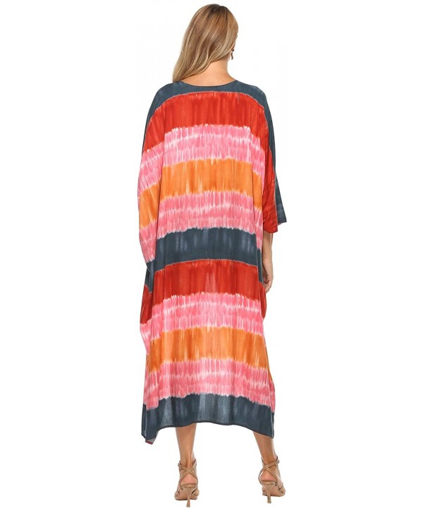 Women's Chiffon Kimono Loose Cardigan Lightweight Cover Up - Multi 1 - CS194GW6MAH $19.69-Cover-Ups