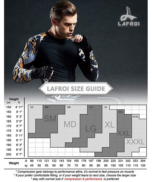 Men's Long Sleeve UPF 50+ Baselayer Skins Performance Fit Compression Rash Guard-CLY02C - Surge - CW18IIAK63E $21.29-Rash Guards