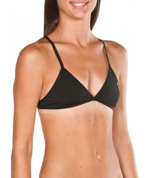 Women's Feel Bikini Top - Black - C118CKLYZ60 $21.10-Tops